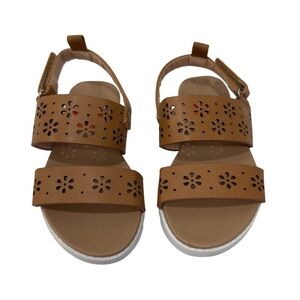 Tahari girl's sandals coffee size 7